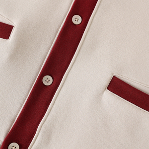 Cárdigan Unisex Personalizado con Letras Universitarias, Cuello en V, Tejido de Lana Merino, Parche de Chenilla, Patrón Liso, Grueso, Invierno, Casual, Estilo Urbano - Product Image 5