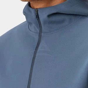Sweat-shirts à capuche en coton mélangé, coupe confortable, demi-zip, fermeture éclair fluide, design personnalisé, parfaits pour les activités de plein air - Product Image 5