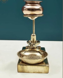 Grande statue de dieu en laiton |   Dieu hindou de la chance, décoration de temple domestique - Product Image 3