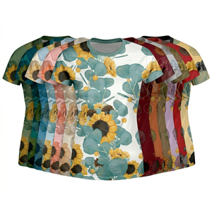 T-shirts de fitness de qualité supérieure, élégants, imprimés sur toute la surface, multi-usages, légers, pour l'exercice et la musculation - Product Image 1