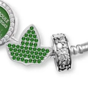   Bracelet Premium Boule Skyline 2026 avec Breloque en Cristal Vert, Bijou Élégant pour Femme, Bracelet de Sororité, Accessoire de Mode - Product Image 4