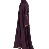 Robe Abaya Musulmane Décontractée Grande Taille pour Femme, Modèle Dernier Cri, Vente en Gros, Tissu Respirant Extensible Quadridirectionnel, Longueur Midi, Style Dubaï, Tendance Hijab