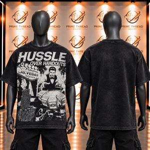 OEM Custom Vintage Washed Screen Printed <b>T</b> <b>Shirt</b> Men Oversized Heavyweight Cotton OEM Print Tees Streetwear Boxy Fit Tee - Product Image 5
