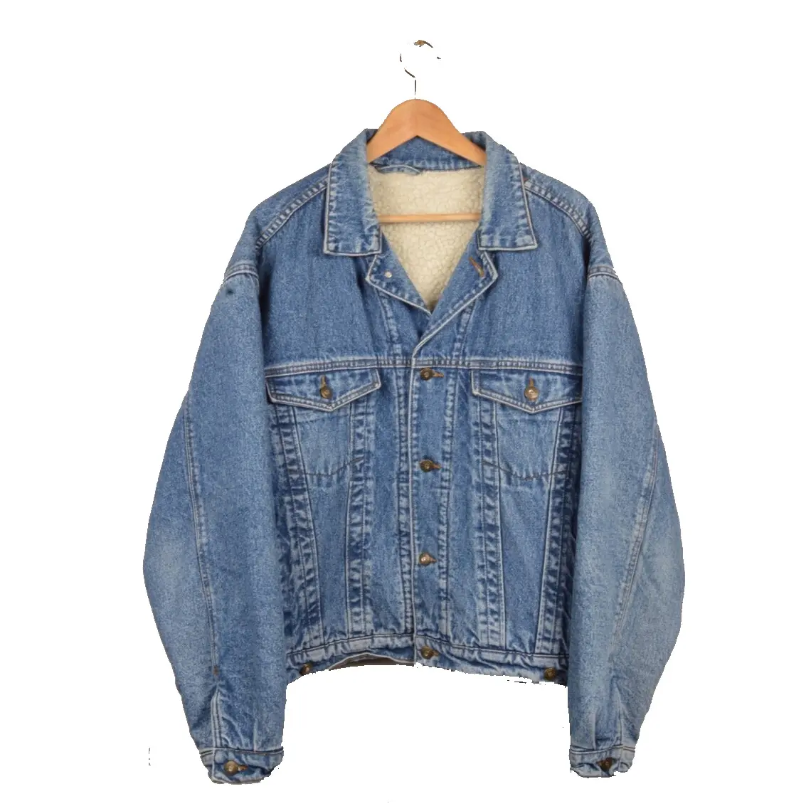 Oversized Drop Shoulder Vintage Denim Jack Voor Mannen Groothandel Goedkope Prijzen Plus Size Spijkerjassen Voor Heren