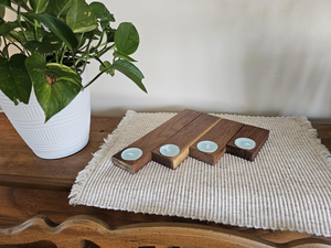 Portavelas de Madera Rústico, Decorativo, para Decoración del Hogar, Centro de Mesa, Comedor, Sala de Estar - Product Image 6