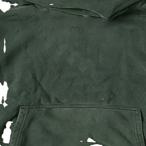 Jersey de peso pesado para hombre, sudadera recortada de felpa francesa de algodón, ropa de invierno con patrón sólido, dobladillo crudo 3D para estampado de hojaldre sin cuerda - Product Image 3