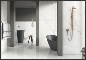 Baldosa de Porcelana de Gran Formato 120x180 cm, 9 mm de Grosor, Diseño Moderno, Superficie Brillante, Antideslizante y Resistente a los Ácidos para Uso en Interiores - Product Image 5