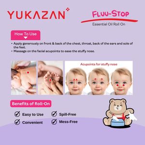 Huile Essentielle Roll-On Yukazan Fluu-Stop pour Bébé 10ml – Meilleure Vente en Malaisie – Garantie du Meilleur Fournisseur – Soulagement Premium Contre la Grippe et les Sinusites - Product Image 3