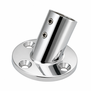Nouvelle base de poteau de bâtonnage marin en acier inoxydable 316, raccord de main courante à 45 degrés pour tube de 25 mm, pièce de rechange pour matériel de yacht et bateau 3D TECHNO - Product Image 1
