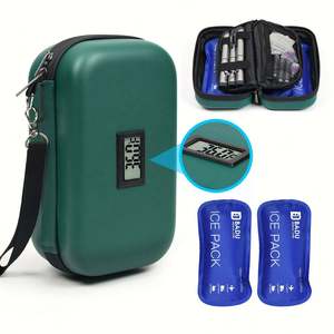 Insulated EVA Cooler Bag Temperature Display with Zipper Waterproof High Quality Case for Travel Outdoor Use - Product Image 1