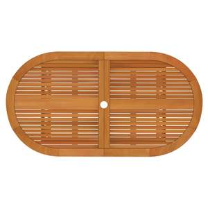 Table de jardin extensible en bois d'eucalyptus massif, mobilier d'extérieur en bois naturel - Product Image 4