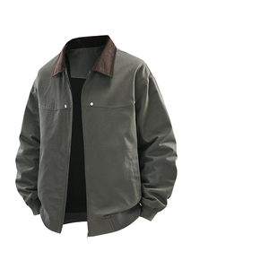 เสื้อแจ็คเก็ตกันลมสำหรับผู้ชาย Oem 2027 รุ่นลำลองเคลือบกันหนาว ป้องกันลม ดีไซน์ฟรี ผลิตจำนวนมาก ซิปด้านหน้า - Product Image 5
