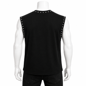 เสื้อกล้ามพิมพ์ลายเพชร Glory Custom ผ้าฝ้าย 100% เนื้อนุ่ม เป็นมิตรต่อสิ่งแวดล้อม ดีไซน์ทันสมัยแบบ DTG เสื้อยืดแขนกุดสำหรับทุกเพศ - Product Image 6