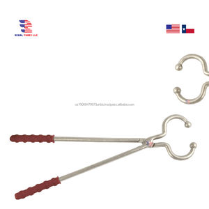 Pince de maintien pour bovins irlandais 42 cm en acier inoxydable réutilisable pour chiens, bovins, vaches, buffles – Outil vétérinaire - Product Image 4