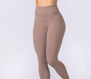Legging de sport pour femme avec logo personnalisé, taille basse, effet froncé aux fesses, sans couture, pour la gym, le fitness et le yoga - Product Image 3