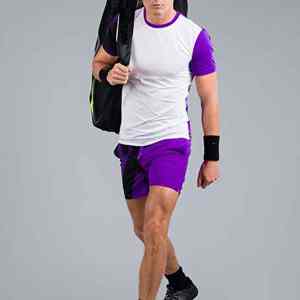 Conjunto Deportivo de Poliéster Transpirable de Ajuste Cómodo, de Última Tendencia, para Entrenamiento, Práctica y Competición, Uniforme de Tenis Antiestático para Hombre - Product Image 6