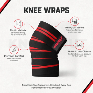 Bandes de compression élastiques robustes pour genoux, soutien pour la musculation, les squats, les soulevés de terre, l'haltérophilie, équipement de gym, entraînement, soutien des genoux - Product Image 5