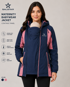 Veste d'hiver OEM pour femme enceinte, haute qualité, imperméable et chaude, avec fermeture éclair et col montant, pour porter bébé - Product Image 3