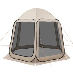 Tenda a baldacchino pop-up 10 x 9,2 piedi per 4-8 persone, portatile, con zanzariera, borsa per il trasporto, pareti laterali in rete e struttura autoportante a terra - Product Image 2