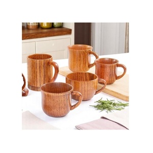 Rustic Wooden Mug Handmade Natural Solid Wood Coffee <b>Cup</b> Eco Friendly Drinkware <b>for</b> <b>Tea</b> Coffee Milk Juice - Product Image 4
