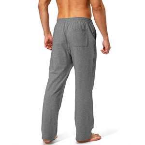 Nouvelle Arrivée Pantalon Homme Léger Évasé en Molleton Personnalisé à Motif Uni 100% Coton Coupe Droite - Product Image 3