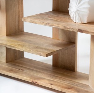 Modern <b>Wooden</b> Tiered <b>Bookcase</b> 6-Shelf Freestanding Rustic Design Living Room Home Furniture - Product Image 5