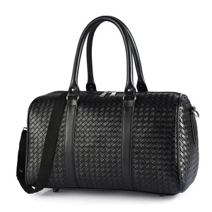 DERVO INTERNATIONAL INDUSTRY Nueva Bolsa de Viaje Deportiva de Cuero Negra Unisex, Elegante y Grande, Ideal para Fin de Semana, con Cierre, en Oferta - Product Image 6
