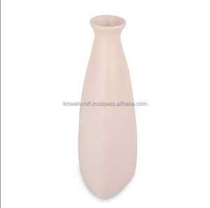 Vase à fleurs décoratif en résine écologique, design moderne, motif tourbillon vert, artisanat, pour table - Product Image 4