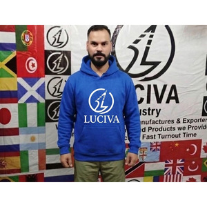 เสื้อฮู้ดผ้าฟลีซหนาน้ำหนักมากสำหรับผู้ชาย แบบขายส่ง OEM เสื้อสเวตเชิ้ตแบบสวมหัวอุ่นๆ - Product Image 5