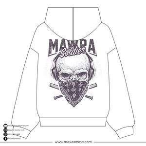 Sweat-shirt à capuche en molleton de coton imprimé sur mesure pour homme, coupe ample, style streetwear, vêtements OEM MAWRA pour homme - Product Image 6