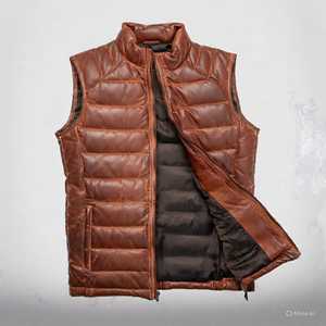 Leather Bomber <b>Jacket</b> <b>Summer</b> Streetwear Zipper Closure Stand Collar Solid Pattern Canvas Fabric - Product Image 1