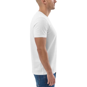 Camiseta básica blanca con cuello redondo para hombre, camiseta informal de algodón de manga corta, ajustada, esencial, lisa y básica - Product Image 3