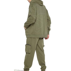 Survêtement pour homme avec logo personnalisé, style unique, tendance de la mode, 100% coton, motif uni, respirant, grande taille, vêtements d'hiver - Product Image 2