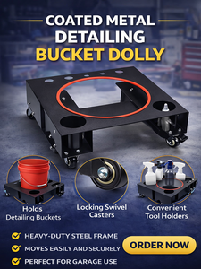 Chariot à roulettes pour seau de lavage de voiture avec structure métallique |   Multifonctionnel, amovible, avec roulettes pivotantes à 360° GAPGAR036 - Product Image 5