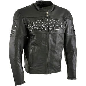 SAMROZ SPORTS Customizable Unisex <b>Racer</b> Style Collarless Premium Motorcross Protection Winter Motorcycle Biker <b>Jackets</b> - Product Image 4