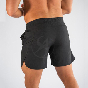 Pantalones Cortos Deportivos para Hombre al por Mayor de Alta Calidad con Diseño de Logotipo Personalizado, Pantalones Cortos de Algodón Negros Casuales Lisos, Pantalones Cortos Deportivos al por Mayor - Product Image 4