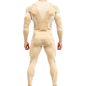 Wholesale Men Gym <b>Compression</b> Suit Quick Dry <b>Long</b> <b>Sleeve</b> <b>Shirt</b> Tights Set Breathable Athletic Running Fitness Training Wear Mens - Product Image 6