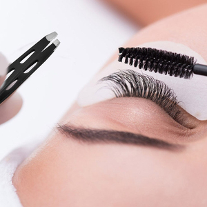 Pinza de Precisión Profesional de Lujo Hecha a Mano de Doble Uso para Extensión de Pestañas y Depilación de Cejas, Precio al por Mayor - Product Image 4