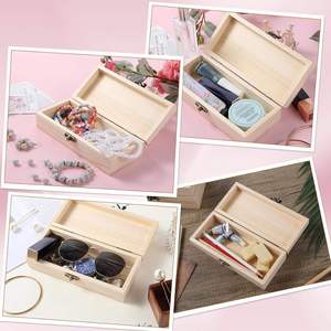 Factory High-quality Wholesale Classic Eco-Friendly Wooden Multifunctional 2-Layer Customized <b>Storage</b> Boxes - Product Image 5