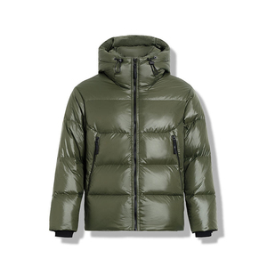 Veste d'hiver matelassée réversible, coupe-vent, écologique, grande taille, légère et chaude, noire, en polyester, style streetwear - Product Image 3