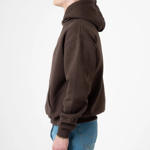 Custom Logo Men's Fleece Pullover Hoodie Winter Warm <b>Sweatshirt</b> hoodies for men high quality and cheap - Product Image 4