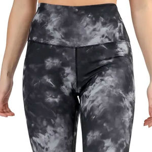 Leggings de yoga taille haute longueur cheville, extensibles dans les quatre sens, en Spandex/Nylon, taille élastique, résistants aux déchirures, motif uni décontracté, 240g - Product Image 6