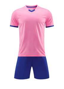 Ensemble d'uniformes de football pour hommes, en polyester léger, à manches courtes, vêtements de sport d'équipe, vêtements d'uniforme en polyester respirant - Product Image 3