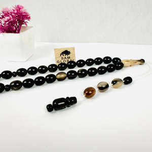 ลูกปัดสวดมนต์10มม. 33ชิ้นลูกปัดมุสลิมคุณภาพสูงทำมือคุณภาพทำจากควายแท้ลูกปัดอิสลามมุสลิม - Product Image 2