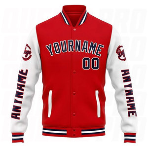 เสื้อแจ็คเก็ต Letterman แบบกำหนดเองสำหรับผู้ใหญ่และเด็ก เสื้อแจ็คเก็ต Varsity พรีเมียมแบบสั่งทำพิเศษ พร้อมปักชื่อ หมายเลข และโลโก้ตามสั่ง - Product Image 2