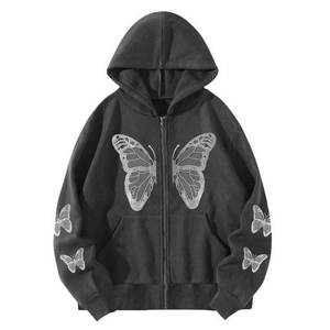Nouveauté JAZO INDUSTRIES Sweat à capuche pour femme 100% coton molletonné couleur unie avec logo personnalisé Hiver - Product Image 1
