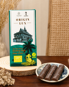 Barre de chocolat noir au nectar de noix de coco 58% avec emballage personnalisé pour souvenirs et cadeaux - Product Image 3