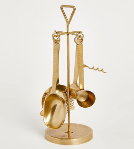 Ensemble d'outils de bar en laiton, meilleur prix pour usage hôtelier, ensemble d'outils de barman en laiton, qualité durable pour la décoration du comptoir de bar - Product Image 6