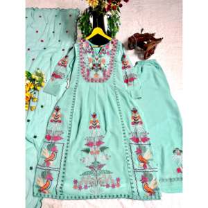 Ensemble élégant pour femmes avec haut et bas et dupatta pour les fêtes - Product Image 6