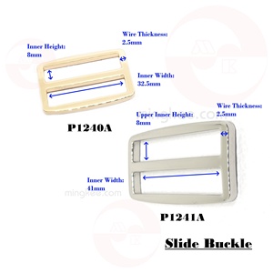 MING KEE METAL OEB Luxury I-Gold Zinc Alloy Nickel-Free OEKO-TEX Certified Strong Leather Webbing Buckles Trendy Accessories - Product Image 2